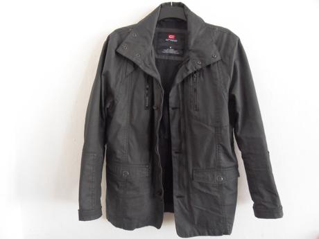 Pekná pánska čierna koženková bunda, cropp, veľ.m, m