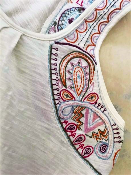 Voľné zvonové tielko vintage, next,40