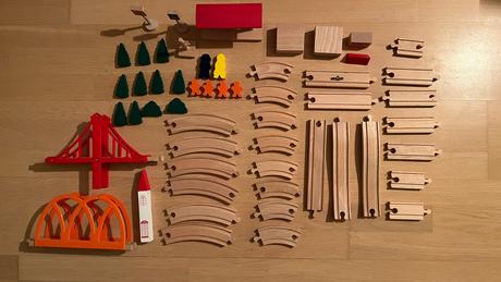 Vláčiková dráha s 2 mostami, 