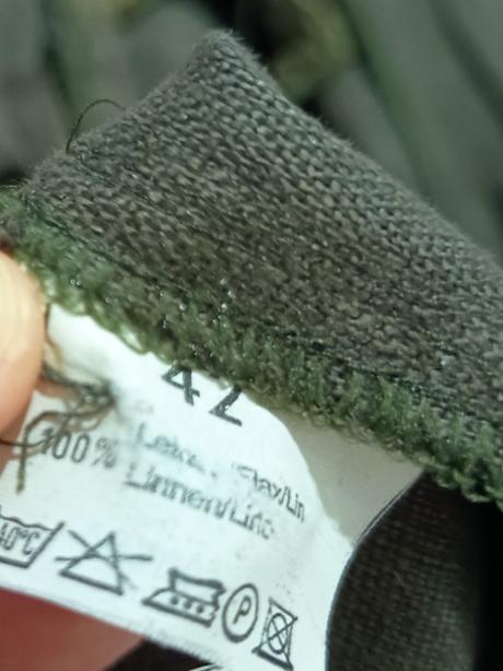 Ľanová midi sukňa luis london, xl