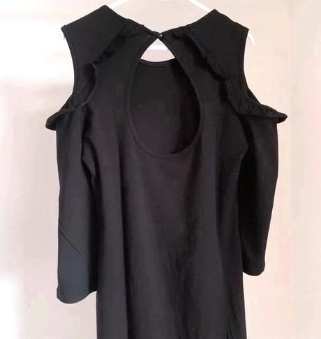 Čierne mini šaty cropp, xs