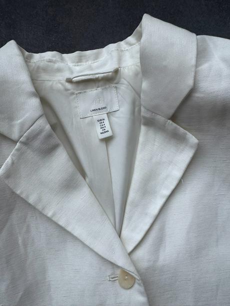 H&m - sako z ľanovej zmesi, h&m,s