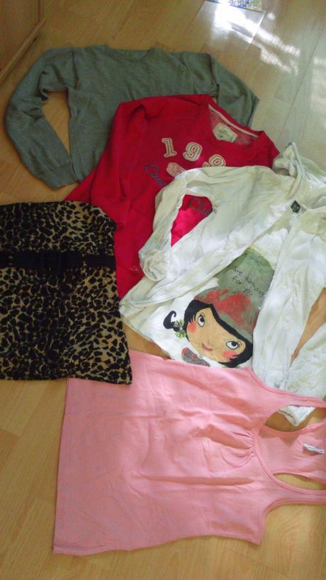 Tričká, mikiny, 5 kusov, zara,164