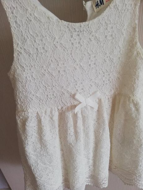 Krásne biele šaty, h&m,92