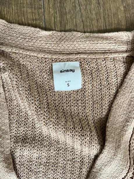 Pletený sveter kardigán, sinsay,s