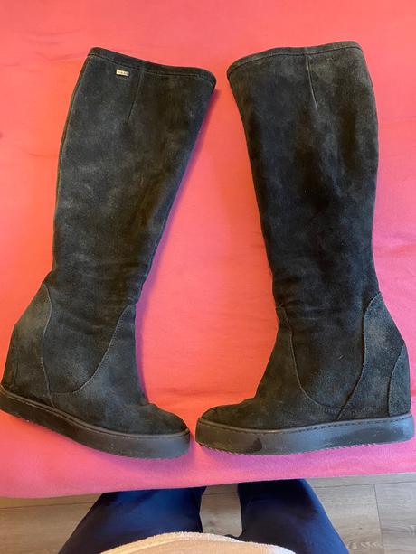 Pohodlne kozene teple cizmy  veľ.36,5, 36