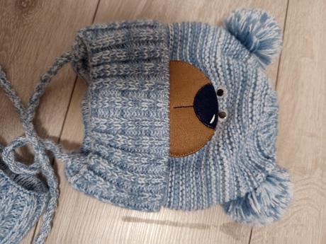 Zimny set modry a hnedy novy pre babatko, ajs,42