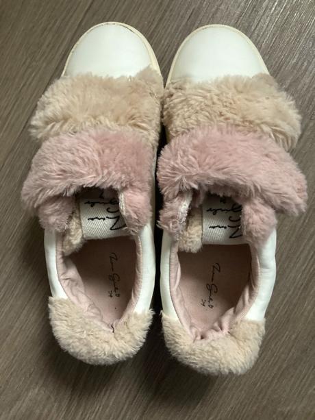 Tenisky s kožušinkou, zara,34