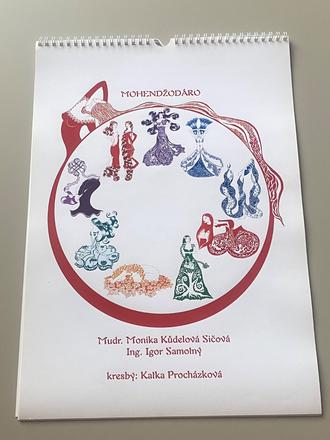 Nástenný kalendár mohendžodaro,