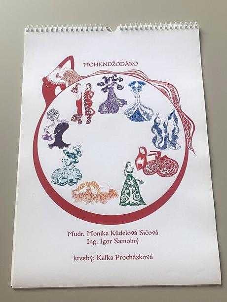 Nástenný kalendár mohendžodaro,