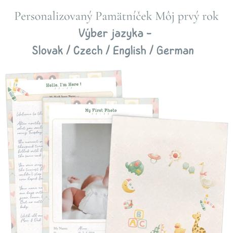 Môj prvý rok  pamätník bábätka, 