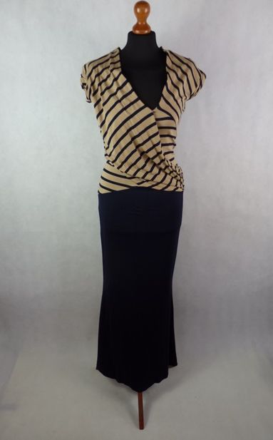 Kvalitné úpletové šaty, mango,s