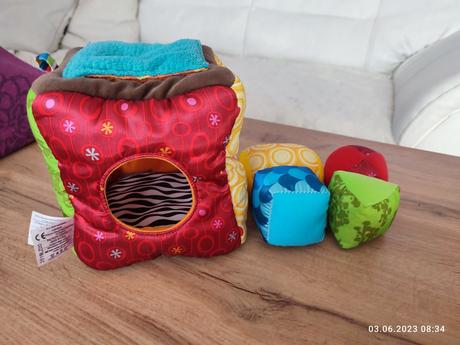 Látková kocka lamaze,