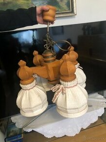 Drevený štýlový luster, 