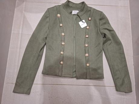 Blejzer s imitáciou semišu, gate,36