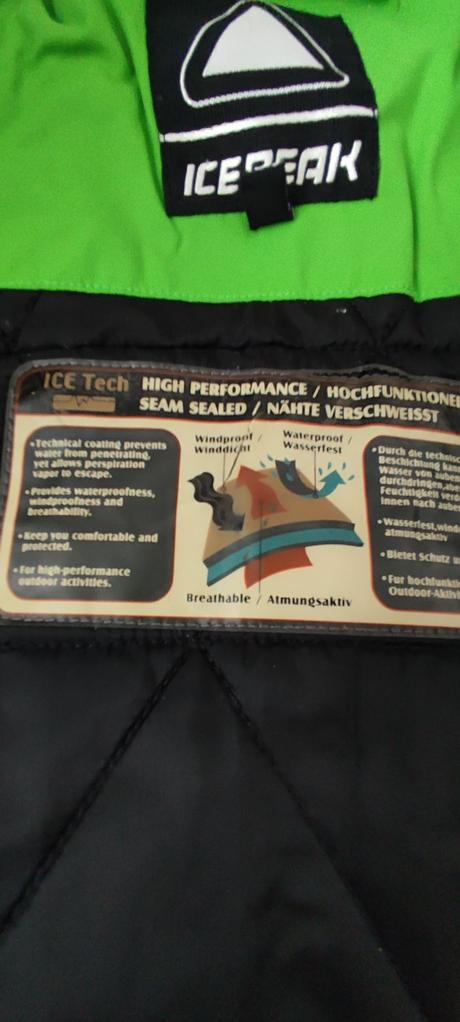 Technická lyžiarska bunda icepeak+nohavice etirel, 164