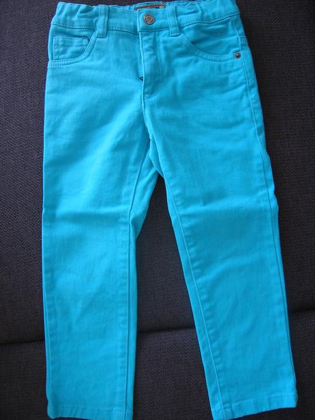 Krásne tyrkysové nohavice, tom tailor,104
