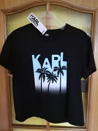 Karl lagerfeld dámske tričko veľkosť l, l