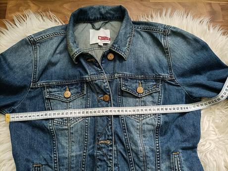 Krásna nadčasová riflova bunda, mustang,m