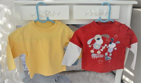 2x tričko-74/80, 74