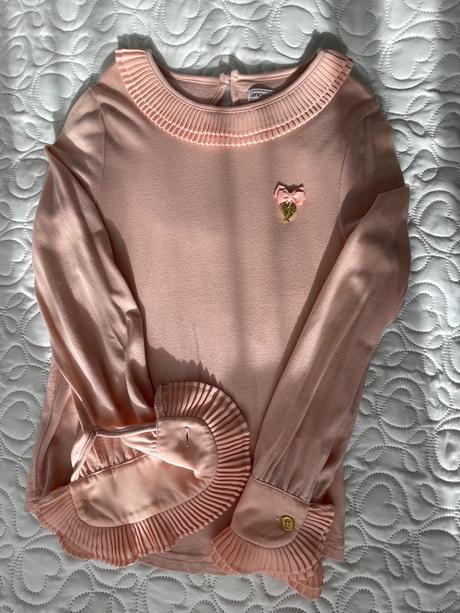 Tričko / blúzka marhuľová farba, 146