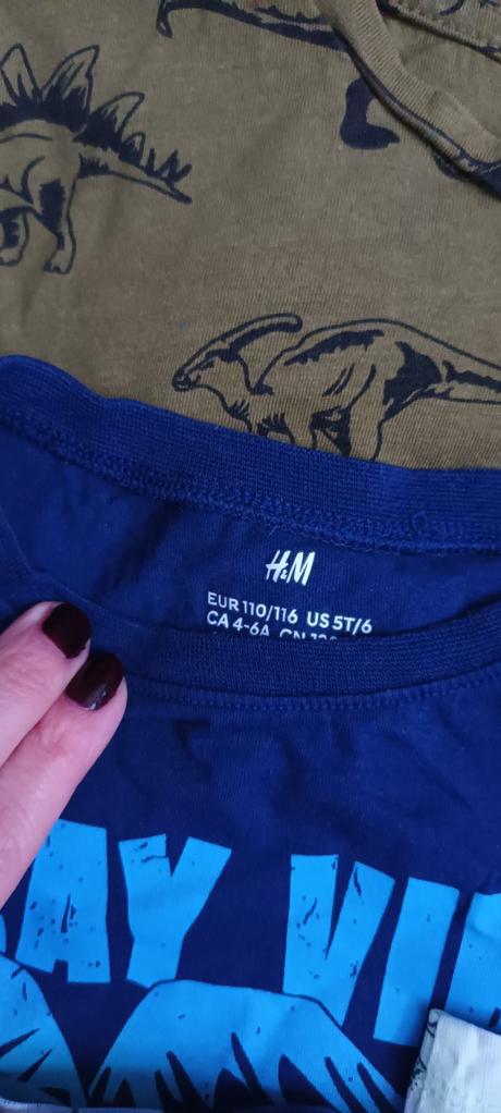 Velky balik triciek velk. 110/116, h&m,110