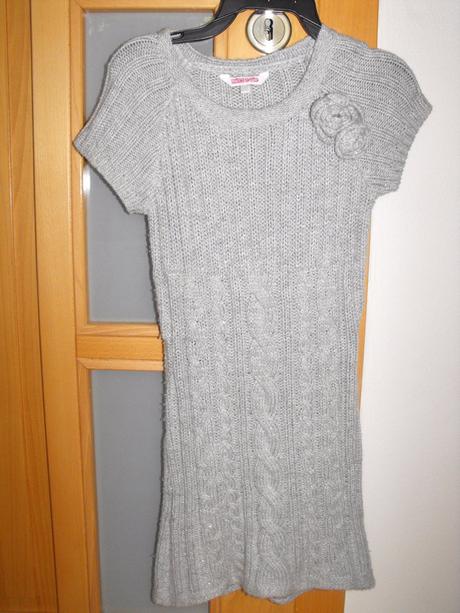 Sivé úpletové šatky miss e-vie, evie angel,116