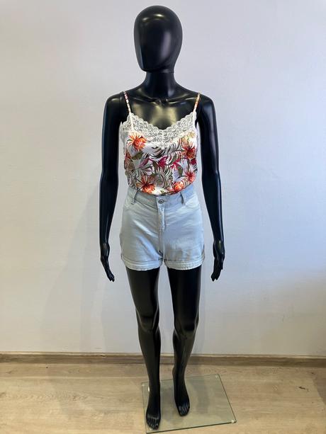 Dámska farebná blúzka s čipkou tezenis, tezenis,s