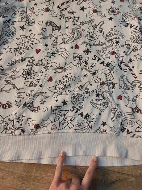 Mikina s motívom vianoc,veľ .158/164, 12-14r., h&m,158