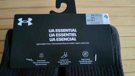 6 párov nových ponožiek under arnour,veľ 31,5-36,5, under armour,32