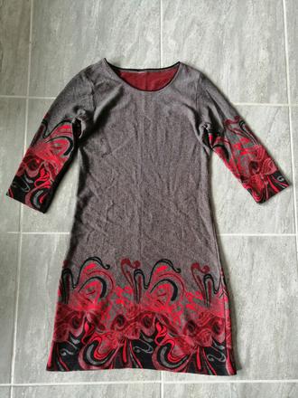 Jesenné kvetované šaty vs-m, m