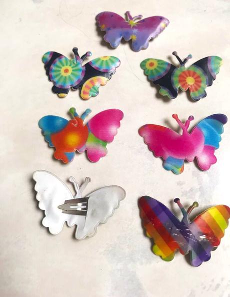 Sponky pukačky motýle - 9 ks, 