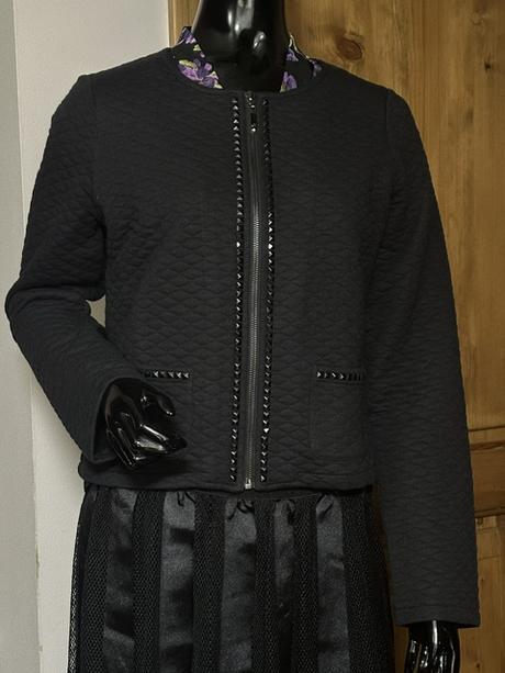 Krátke čierne bolerko zn. gaudi jeans, gaudi,l