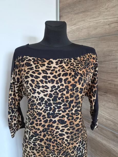 Šaty s leopardím vzorom, s