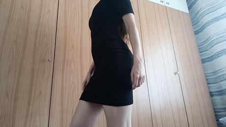 Dámske čierne šaty veľ. s 36, 36