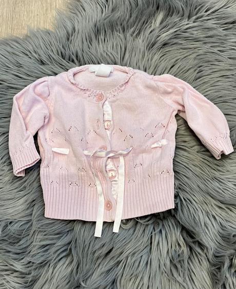 Dievčenský sveter ružový h&m (62), h&m,62
