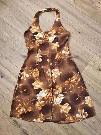 Ľahké padavé šaty okolo krku veľ. 36, 36