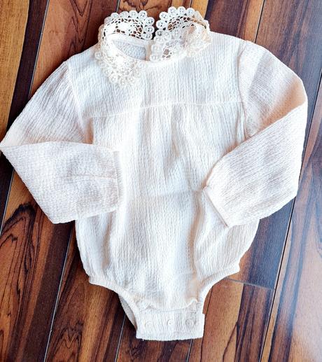 Romanticke bodynko zara s hackovanym golierikom, zara,80