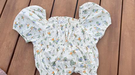 Nariasený kvetinový top zara 152, zara,152