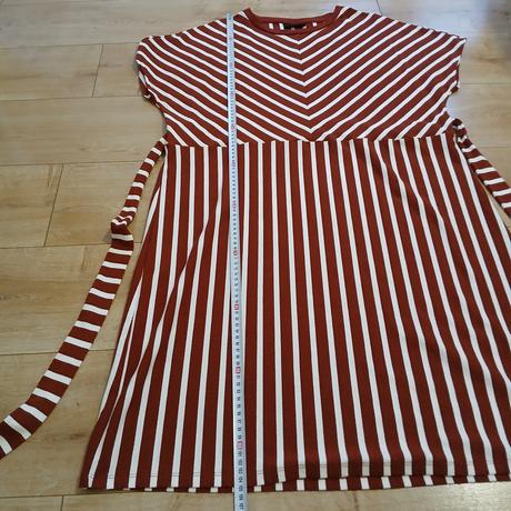 Pásikavé úpletové šaty s opaskom, c&a,l