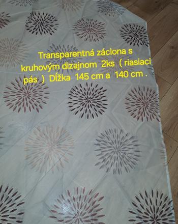 Záclony krásne  jemné  farebné, 