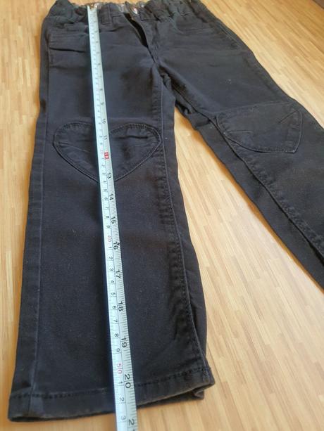 Riflicky so srdieckami na kolenach, h&m,98