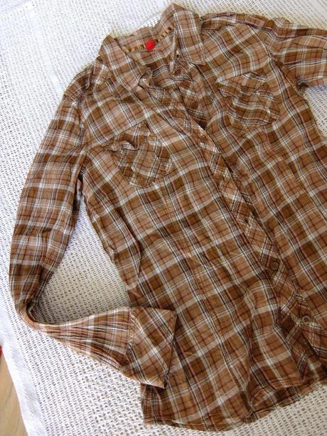 Károvaná košeľa edc, esprit,m