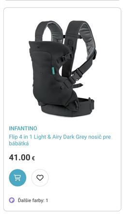 Ergonomický nosič, infantino