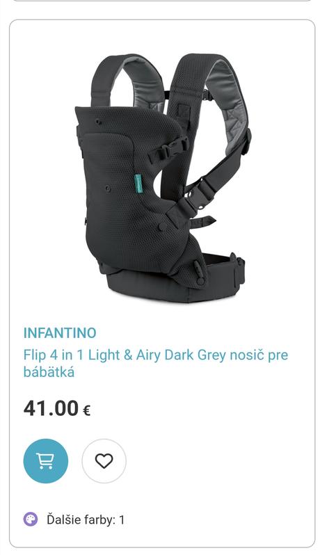 Ergonomický nosič, infantino