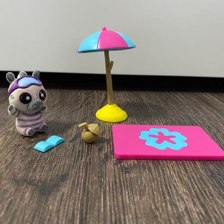 Zebrička s doplnkami,