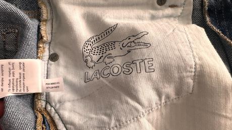 Pánske,kvalitné,riflové šortky lacoste - č.34, lacoste,34