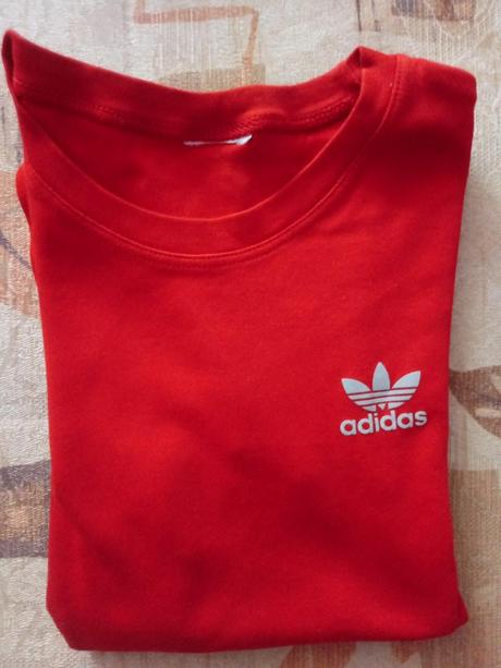 Červene tričko, adidas,s