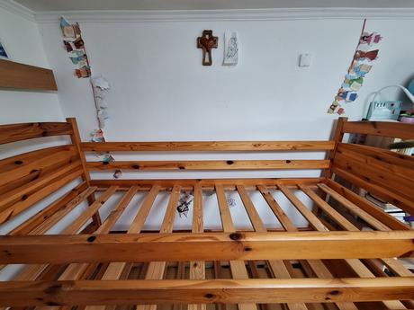 Poschodová posteľ 3- lôžková, šírka (cm): 90,dĺžka (cm): 200