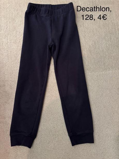 Tepláky, decathlon,128